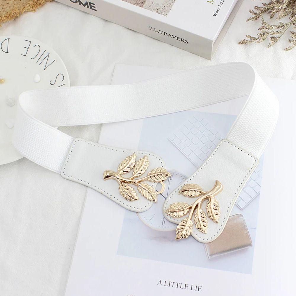Thắt Lưng Co Giãn Mặt Bản Rộng Phong Cách Vintage Thanh Lịch Cho Nữ Khi Mặc Đầm