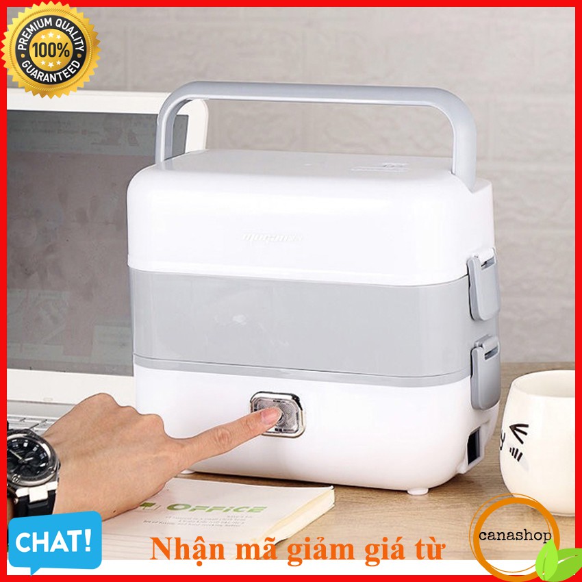 Nồi Cơm Điện Mini Dung Tích 2L Nấu Cơm Hâm Nóng Hấp Trứng Thích hợp mang Văn Phòng bệnh viện