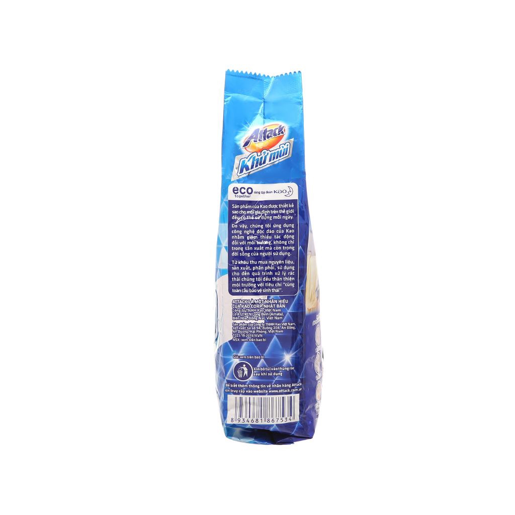 Bột giặt Attack khử mùi - Hương oải hương 720g