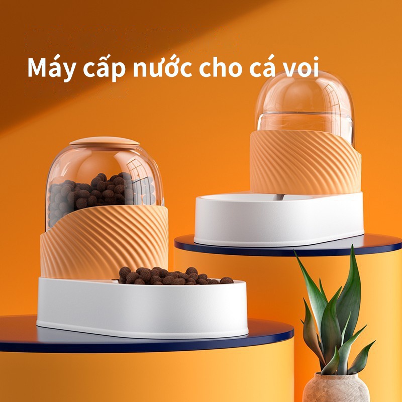 Domicoo Bát ăn uống tự động chó mèo 2 lít và Bình uống nước tự động và Bát ăn tự động cao cấp cho thú cưng （Sẵn Sàng Chuyển Hàng）