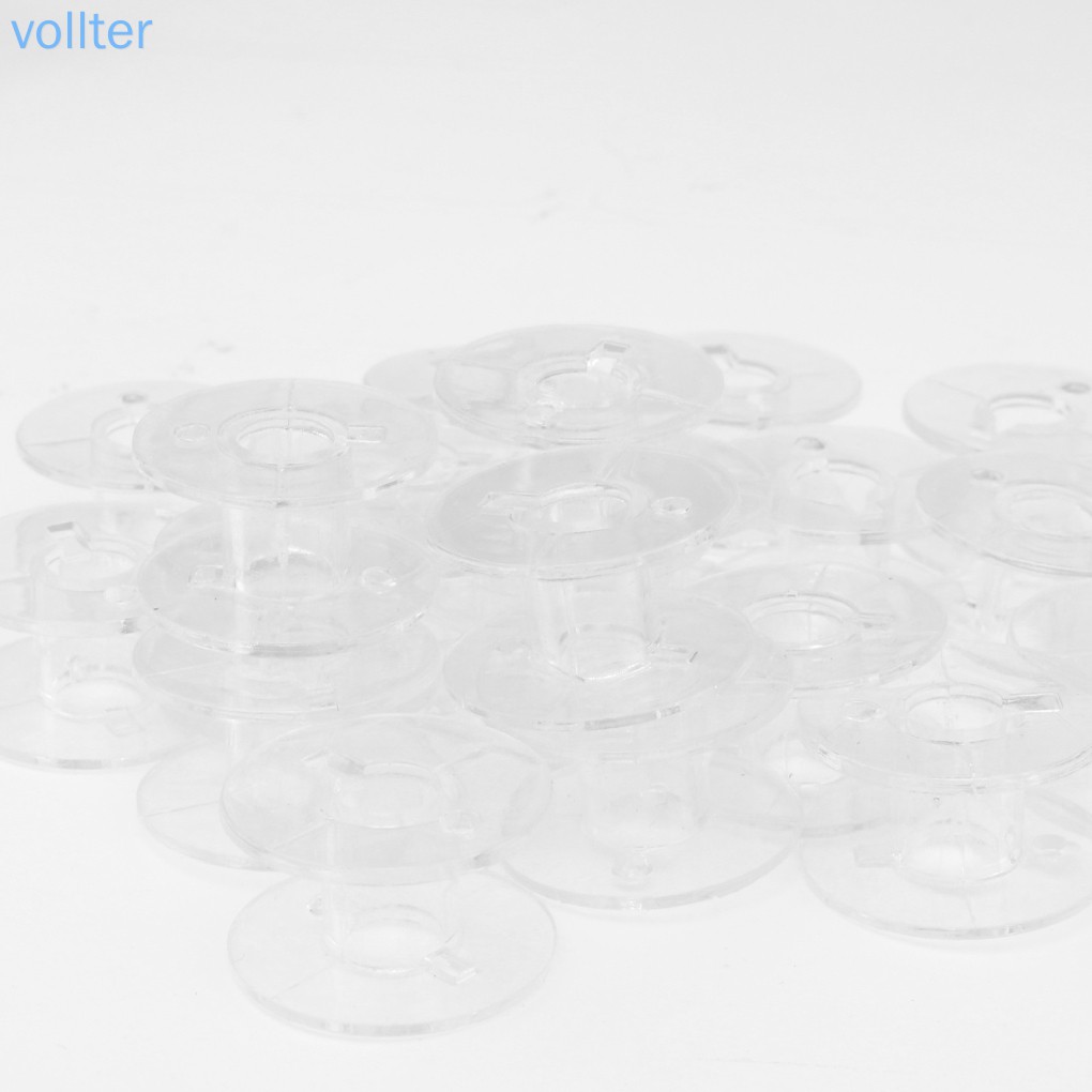 Set 25 Ống Chỉ Nhựa Trong Suốt Cho Máy May