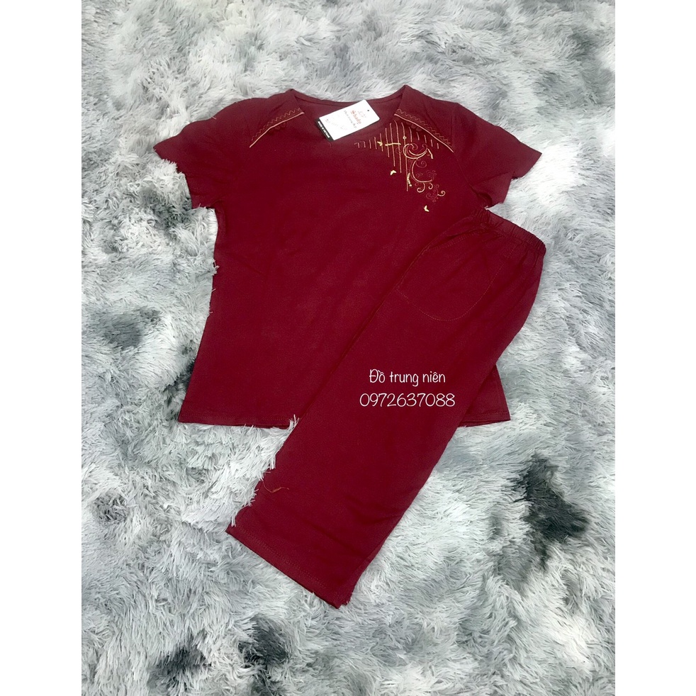 Bộ Đồ Mắc Trung Niên Mùa Hè Chất Cotton