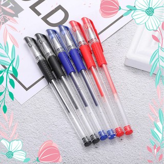 Cá heo Bút bi bút nước 0.5mm cao cấp mực đều - 2 ngòi bút xanh đen đỏ MM222
