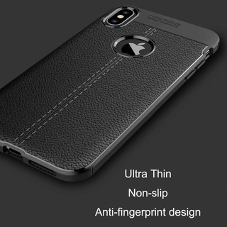 Ốp Lưng Auto Focus Vân Da Cho iPhone Xs Max