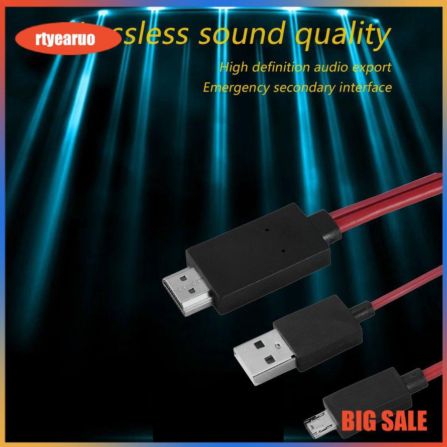 Dây cáp MHL micro USB chuyển đổi HDMI 1080P HD TV cho điện thoại Android 11PIN