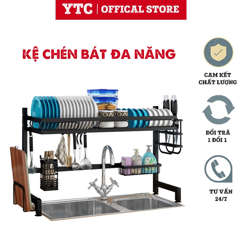 Kệ Đựng Chén Bát YTC Đa Năng hàng NHẬP KHẨU siêu tiện lợi Nhiều kích thước