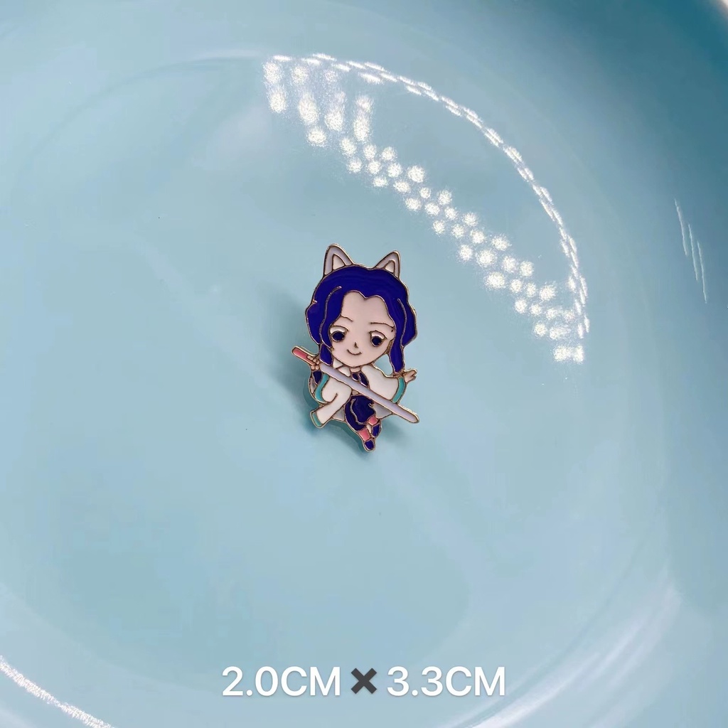 Huy Hiệu Cài Áo Hình Nhân Vật Anime Demon Slayer Drop Oil Drop Kamado Tanjiro Nezuko