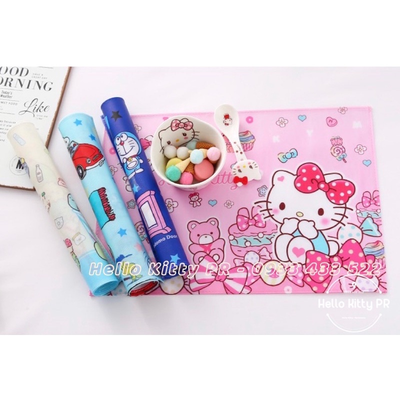 Tấm lót chống thấm nước Hello Kitty - Doremon Doraemon