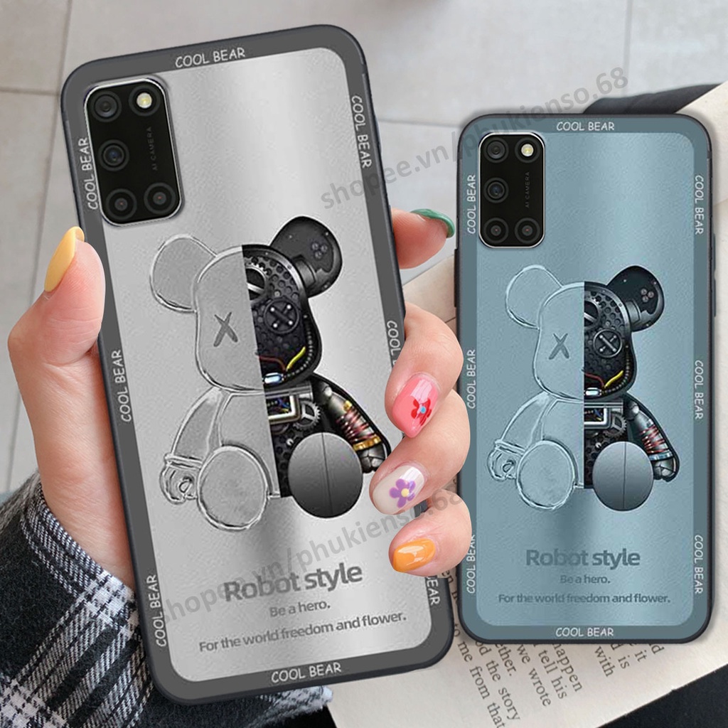 Ốp lưng điện thoại Oppo A52 / A92 in hình gấu bear, kaws, doremon thời trang, ốp lưng cao cấp chất lượng