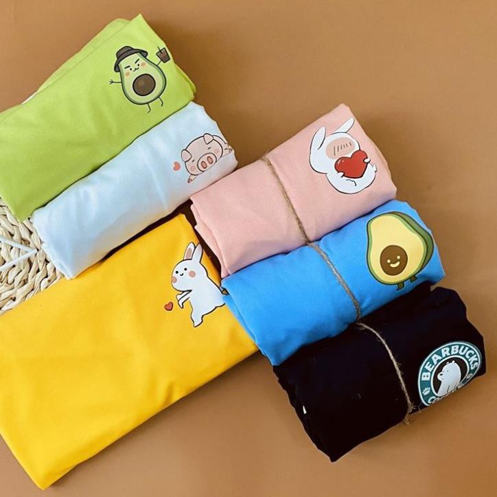 [Hàng Xịn, Gía Tốt] Áo Phông Thun Nữ Tay Ngắn Icon Họa Tiết Chó Dễ Thương - Unisex - Cotton - Mã AT023