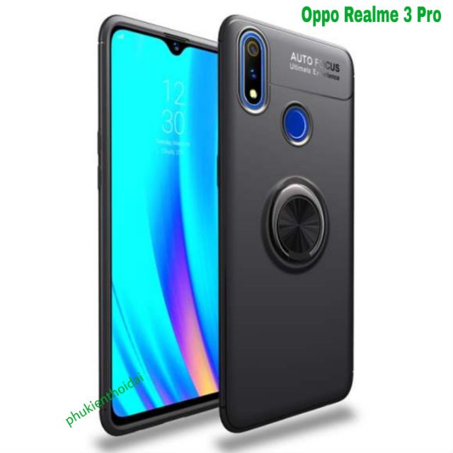 Ốp lưng Oppo Realme 3 Pro FREESHIP Từ 50k chống sốc giá đỡ kiêm nhẫn hút ô tô hiệu Auto Focus cao cấp