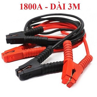 Dây câu bình khởi động ắc qui xe hơi, ô tô 1800Amp dài 3m bảo hành 6 tháng