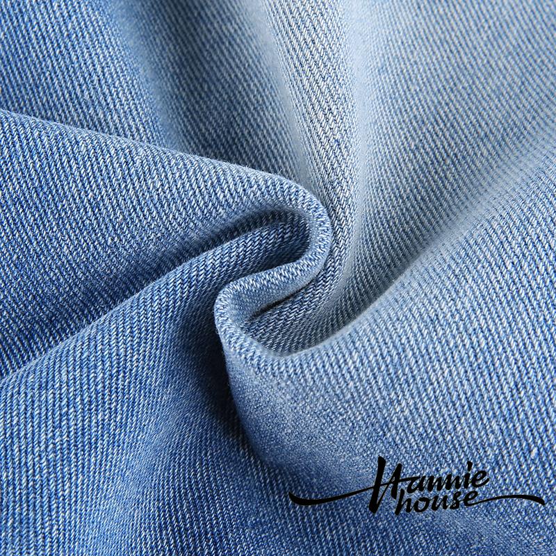 Quần Denim Lưng Cao Ống Đứng Phối Túi Phong Cách Vintage Thời Trang Cho Nữ