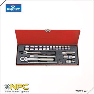 Bộ khẩu 3/8 20PCS 3520MR Kingtony 22-012