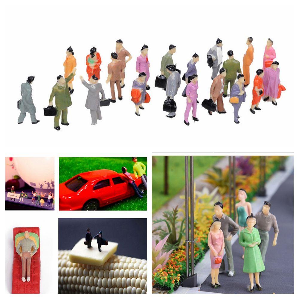 RAINBOW Set 100 Mô Hình Người Bằng Nhựa Nhiều Màu Sắc