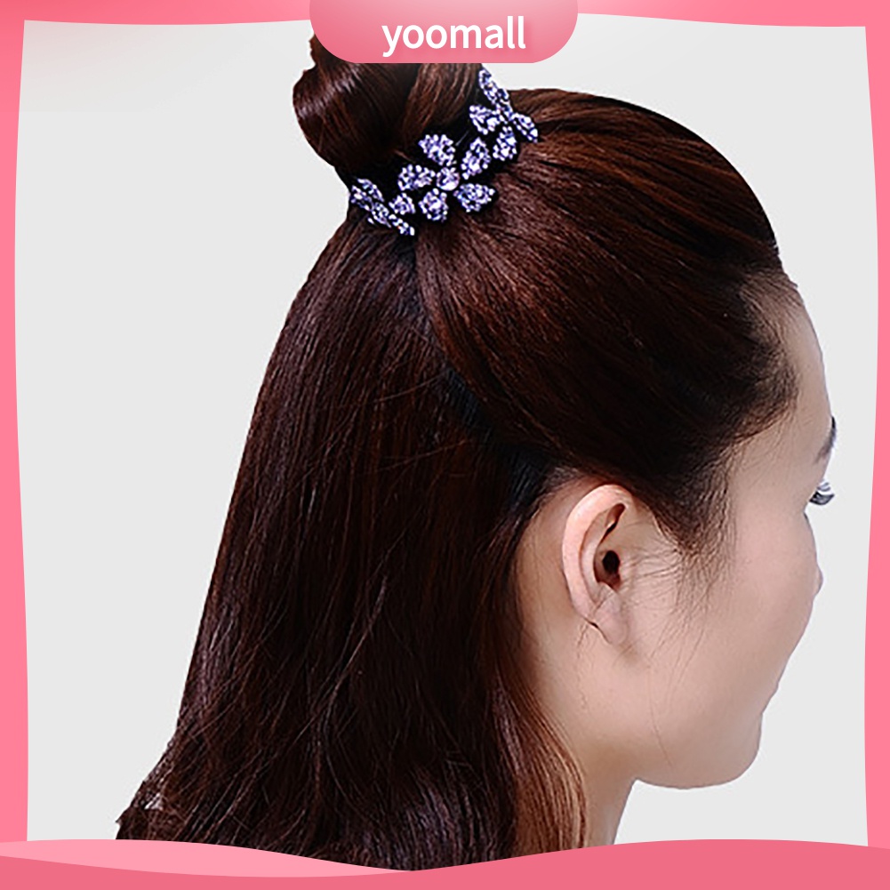 Yomall♡ Kẹp TóC HìNh Hoa ĐíNh Kim Cương Giả ThờI Trang Cho Nữ