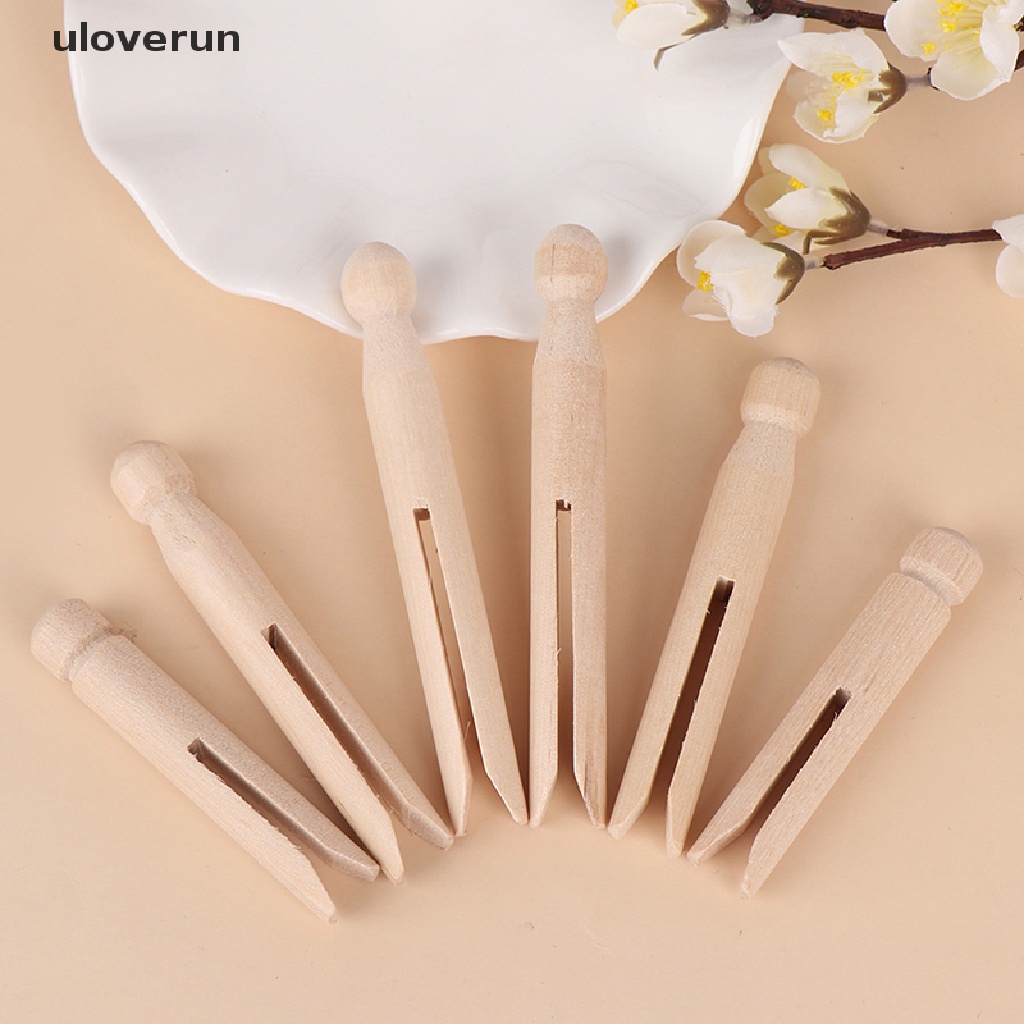 Bộ 5 Kẹp Gỗ Treo Quần Áo Búp Bê Truyền Thống