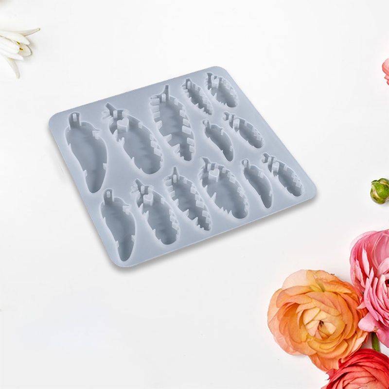 Khuôn Silicone Hình Lông Vũ / Chuông Gió / Móc Khóa DIY