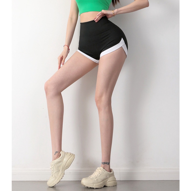 Quần short thể thao ANRAN lưng cao thiết kế quyến rũ cho nữ