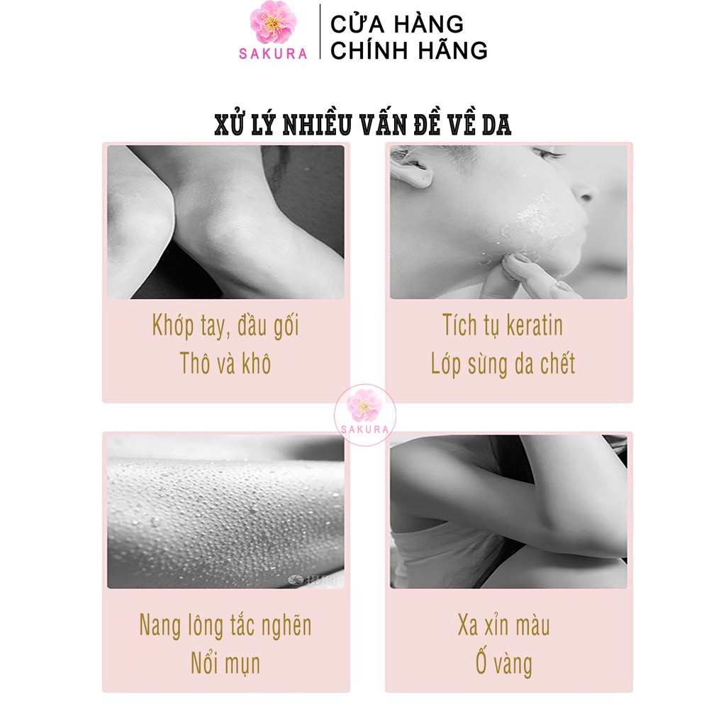 Kem tẩy tế bào chết BIOAQUA chiết xuất đào tươi dưỡng ẩm làm sạch thu nhỏ lỗ chân lông SAKURA 140g