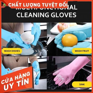 " găng tay silicon đa năng rửa bát 2 trong 1 " -"găng tay ma thuật"