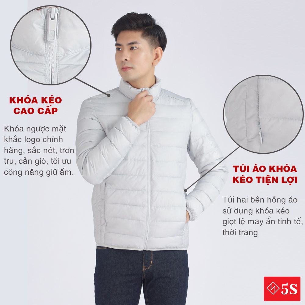 [MUA 2 GIẢM 30K] Áo Khoác Nam 5S (6 Màu), Chất Liệu Chần Bông Cao Cấp, Siêu Nhẹ, Cản Gió, Giữ Ấm Cực Tốt (AKC21001)