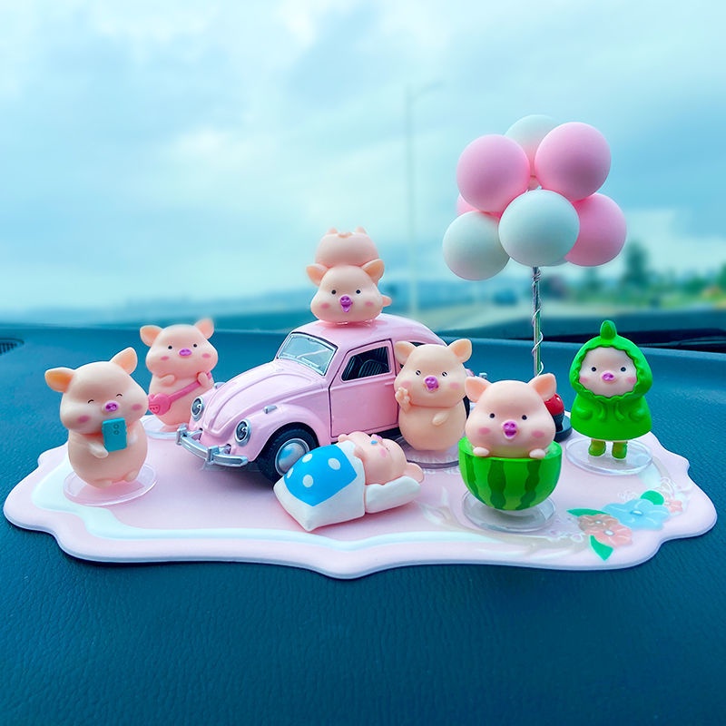 7 chú heo trang trí taplo xe ô tô dễ thương-Phụ kiện trang trí xe hơi cao cấp