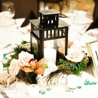 Đèn nến vuông màu đen sang trọng Hàng cao cấp