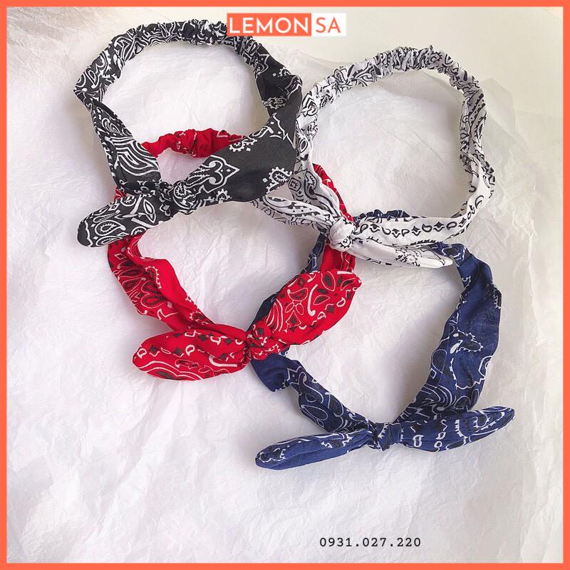 Bờm tóc bandana băng đô tóc tai thỏ - Mã BD002