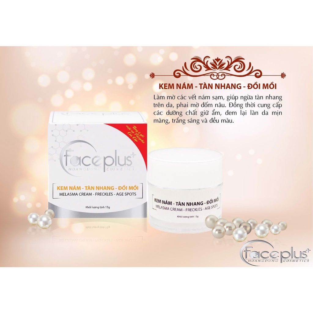 Kem Nám, Tàn Nhang, Đồi Mồi 15g FacePlus+