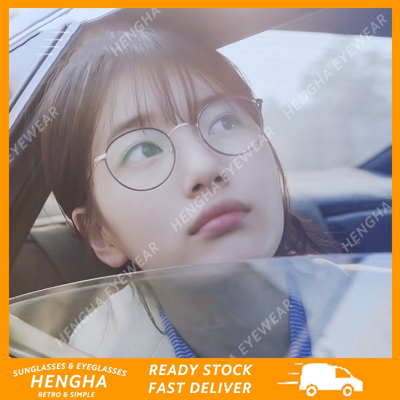 Kính Mát Gọng Kim Loại Tròn Phong Cách Hàn Quốc