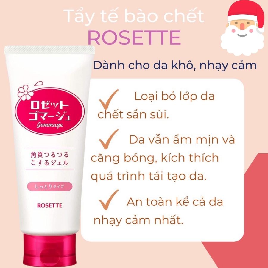 Tẩy da chết Gel [Sạch 100%- Hàng AUTH] Tẩy tế bào chết Rosette Peeling Gel Nhật Bản