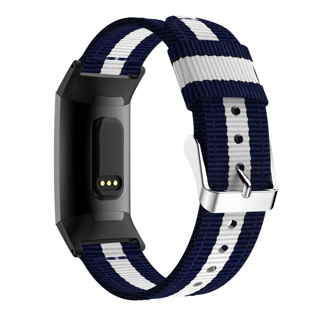 Fitbit Charge 3 Band Fine Woven Nylon Replacement Bracelet Sport Wrist Strap