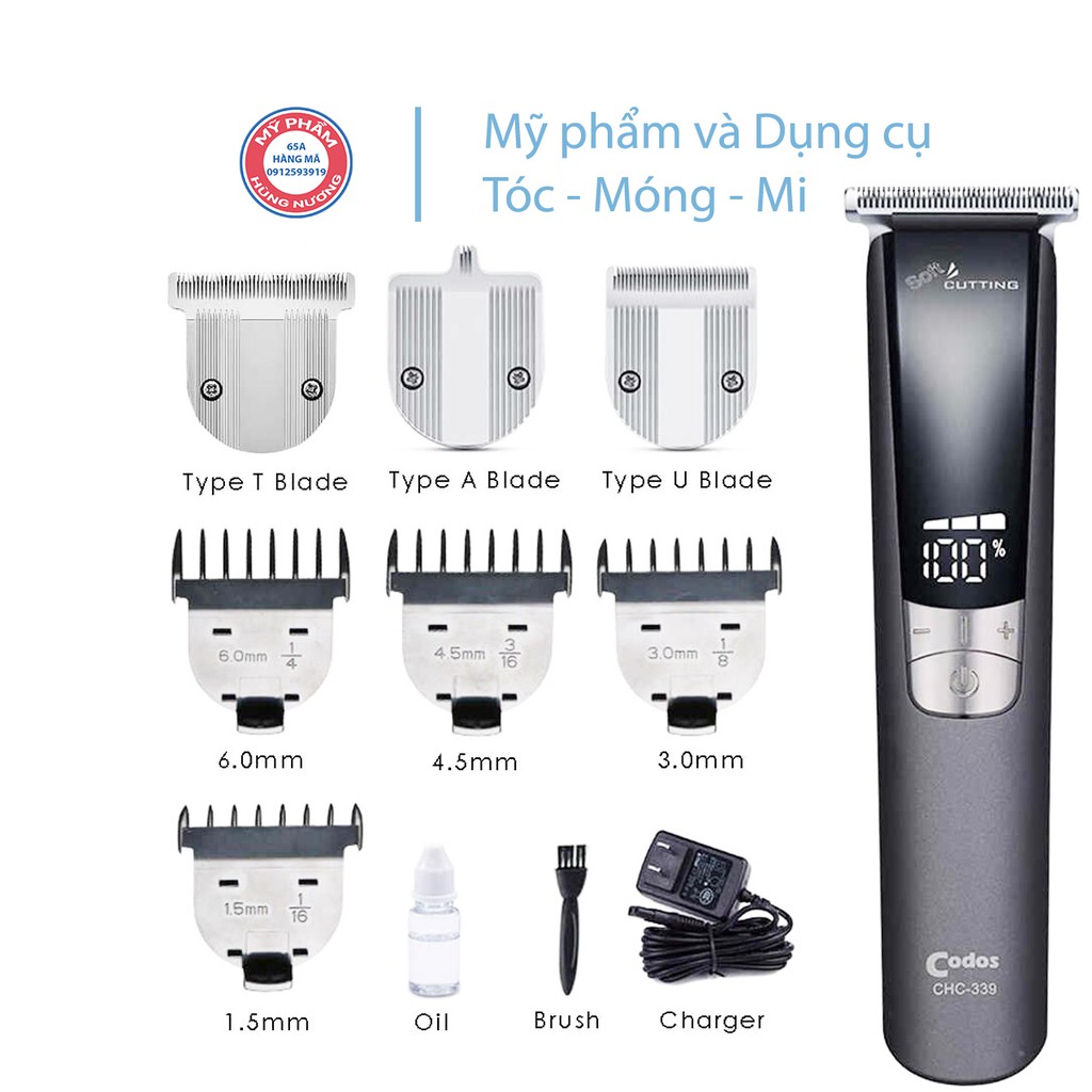 Tông Đơ Codos CHC339 Fade Cạo Trắng Chân