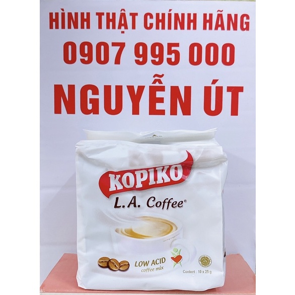 cafe kopiko L.A coffee túi 10 gói x 25g