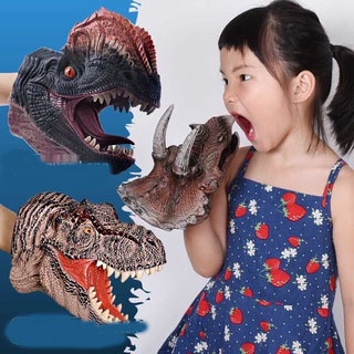 Con Rối Tay Hình Khủng Long Bằng Cao Su Mềm