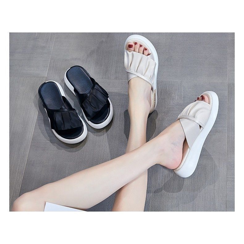 Dép Sandal Xỏ Ngón Đế Dày 5.0cm Thời Trang Mùa Hè Cho Nữ