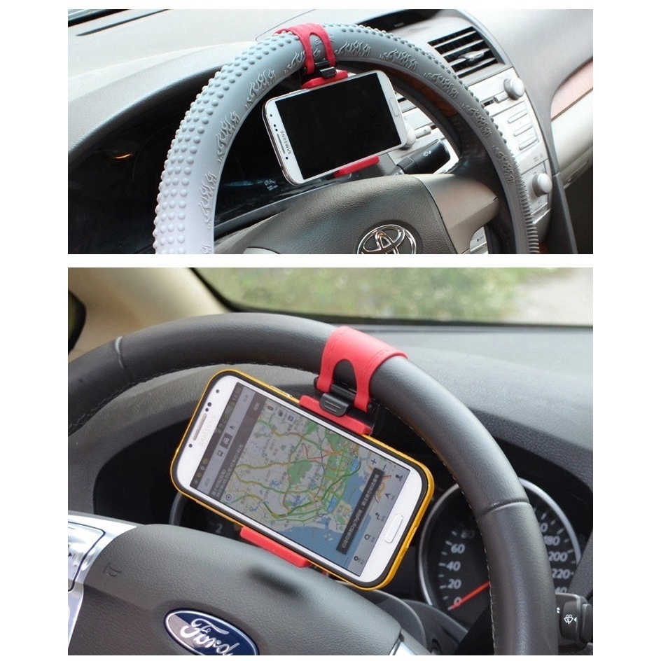 Universal Car Phone Holder Car Steering Wheel Holder for All Mobile Phone