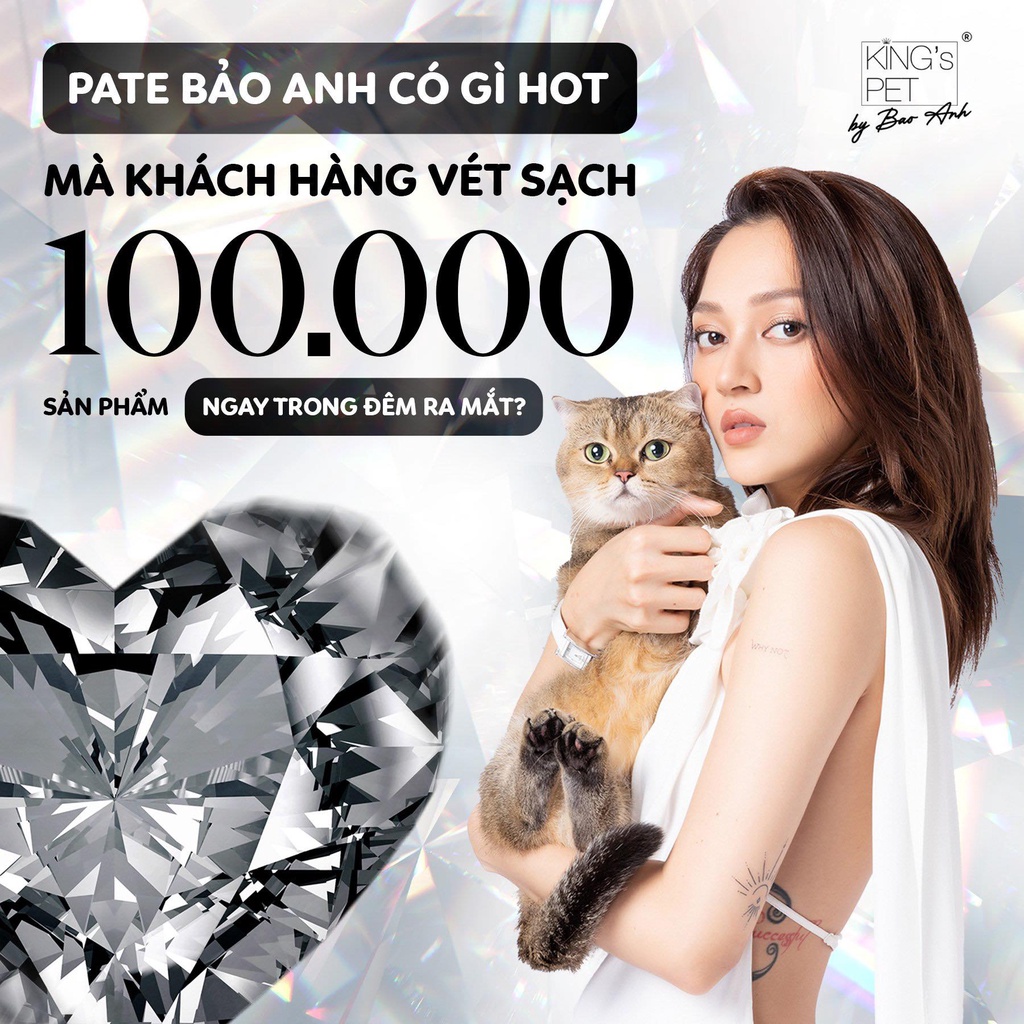 Pate cho mèo King's Pet by Bảo Anh -  Pate Cá Ngừ Trắng Thơm Ngon Bổ Dưỡng (lon 80gr)