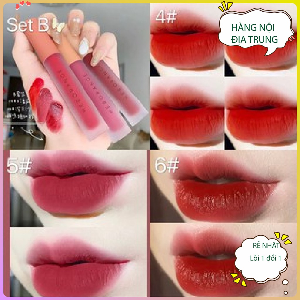 [hot trend set 3 cây] Son nội địa trung Son kem lì nhiều dưỡng Son chăm sóc môi Herorange | BigBuy360 - bigbuy360.vn