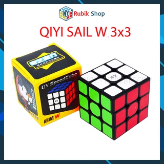 [Mã 12LSSALE giảm 100% đơn 50k] Đồ chơi rubik 3x3x3 - QiYi Sail W 3x3x3 Black/ White (Màu Đen/ Trắng)