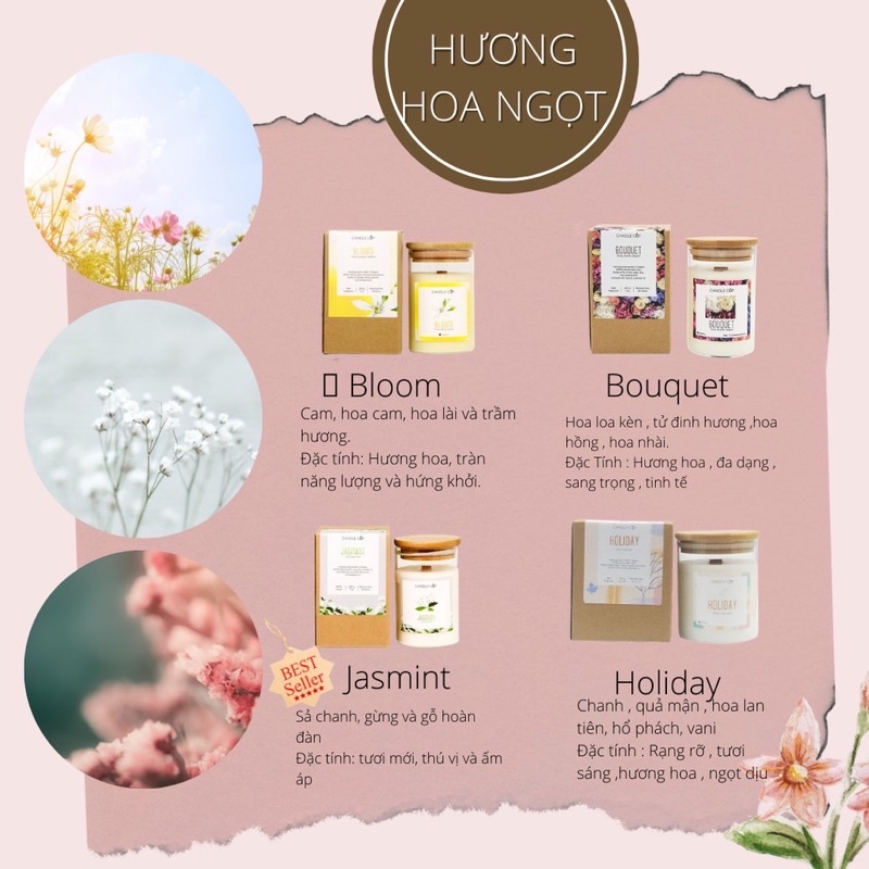 Nến thơm thiên nhiên Candle cup❤️FREESHIP Nến thơm Candle Cup thiên nhiên ( không khói - an toàn khi đốt)