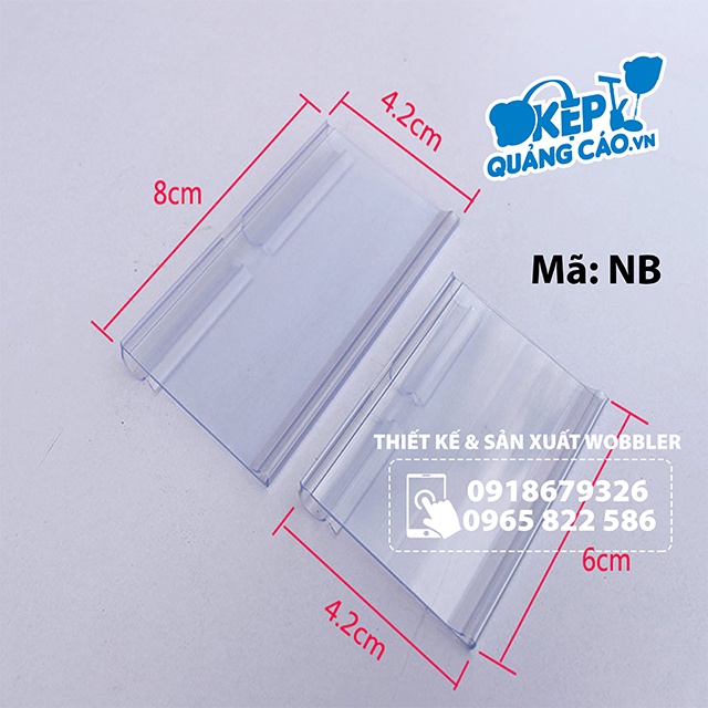 COMBO 10 Nẹp nhựa siêu thị. Nẹp price tag. Cài giá siêu thị. Nẹp bảng siêu thị - Nẹp bảng giá siêu thị - NB