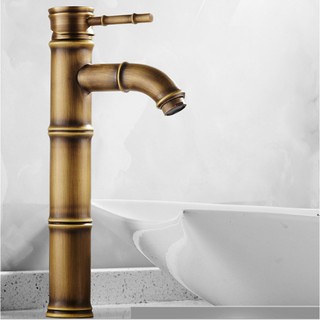 Vòi Lavabo cao giả cổ nóng lạnh cao cấp MS1