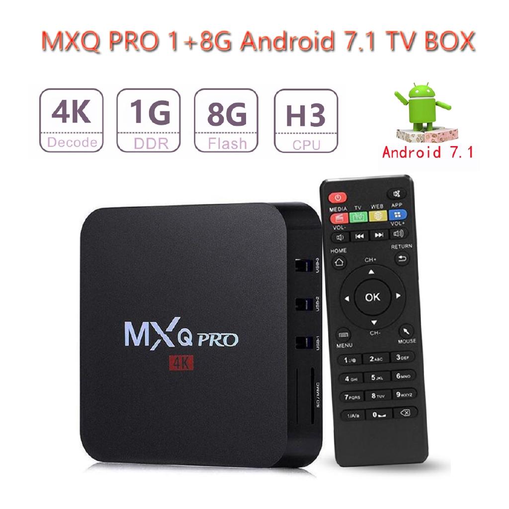 Đầu tivi Android 7.1 chất lượng cao kèm phụ kiện