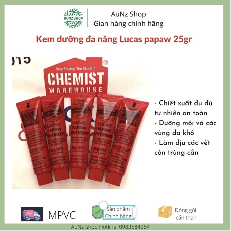 Kem dưỡng Lucas papaw 25gr