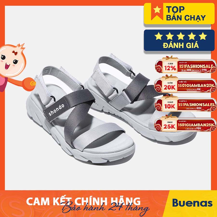 Sandal shat nam nữ F6 Sport F6S2120 đế ghi ombre xám giày dép shondo Việt Nam