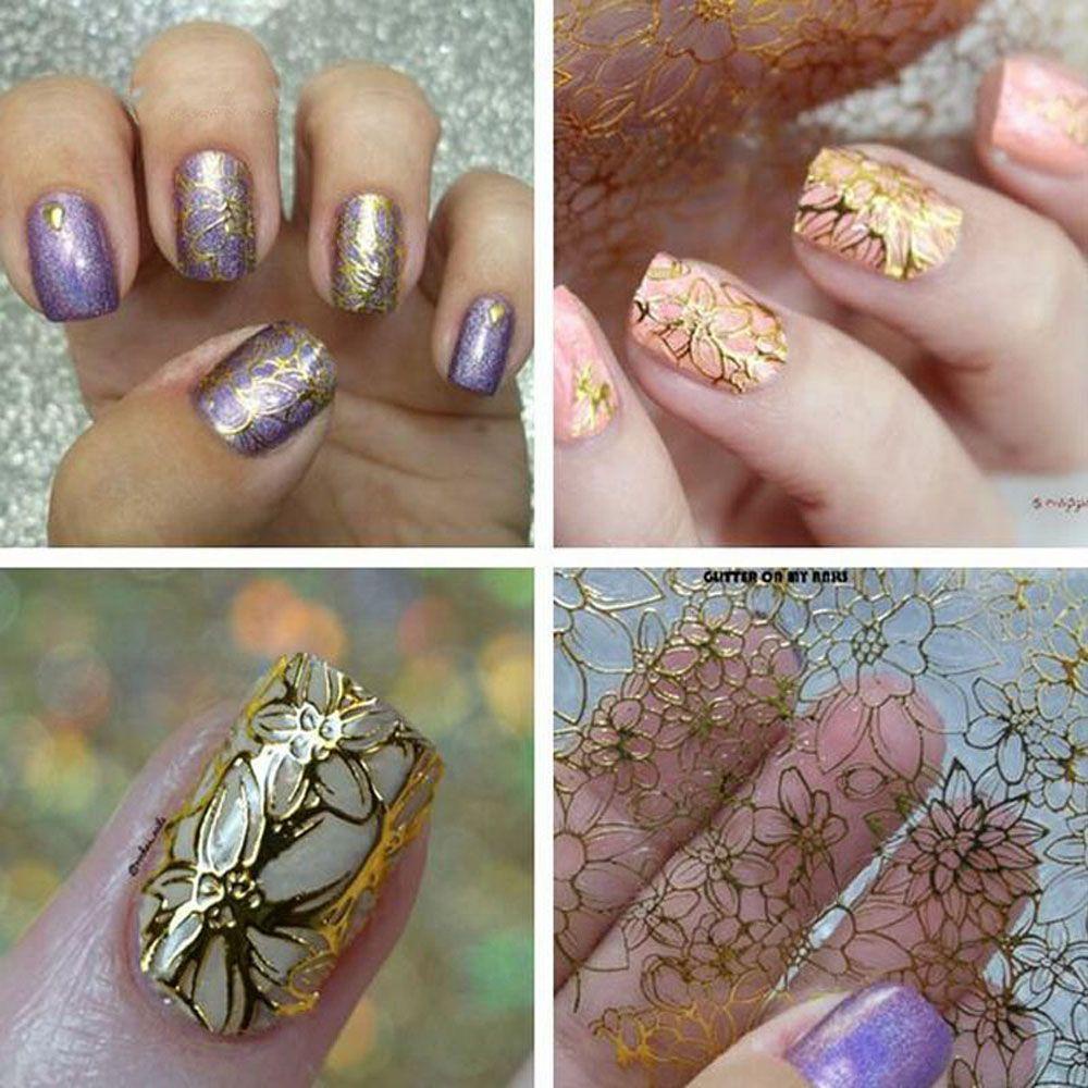 1 Tấm Sticker Dập Nổi Dán Móng Nghệ Thuật NORMAN Dành Cho Bạn Nữ