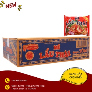 Thùng 30 gói mì Lẩu Thái hương vị tôm 80g