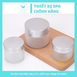 Hũ thủy tinh Nâu 10g hủ lọ chiết kem, đựng mỹ phẩm